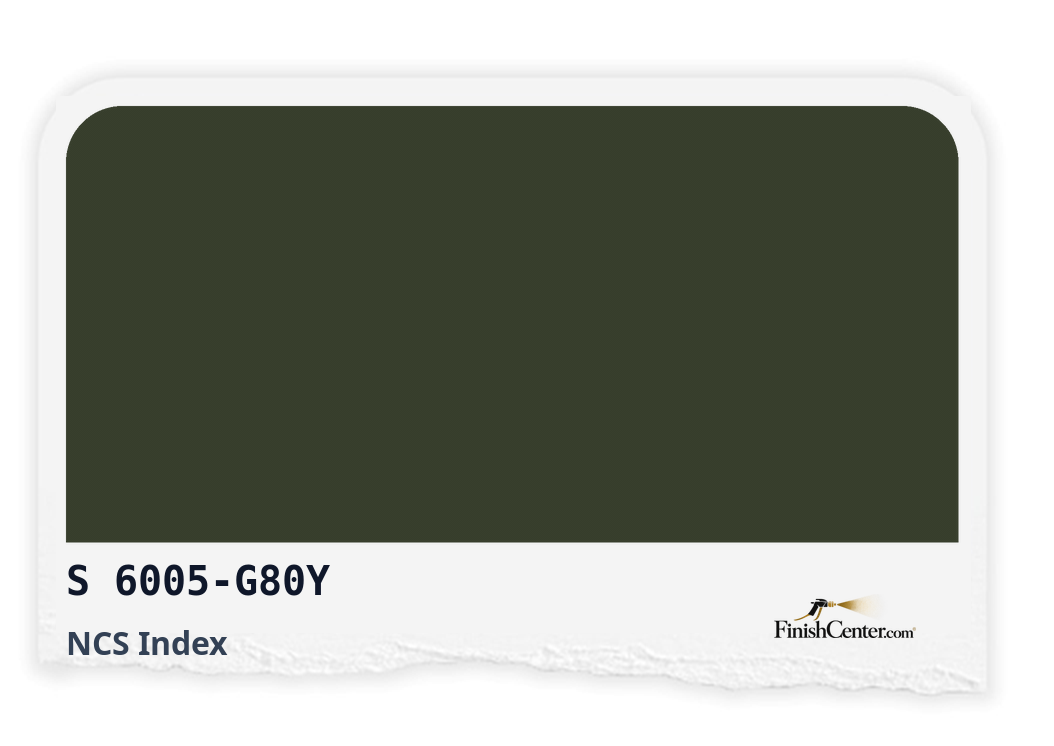 Зразок кольору NCS S 6005-G80Y — Finish Center