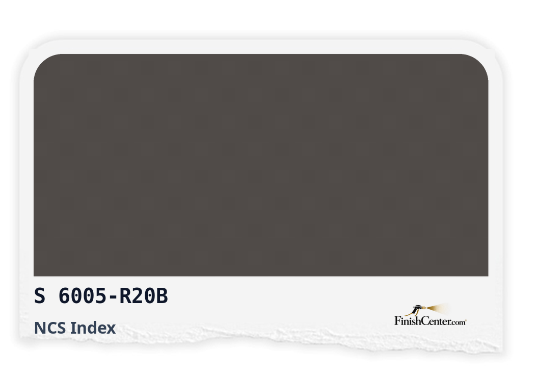 Зразок кольору NCS S 6005-R20B — Finish Center