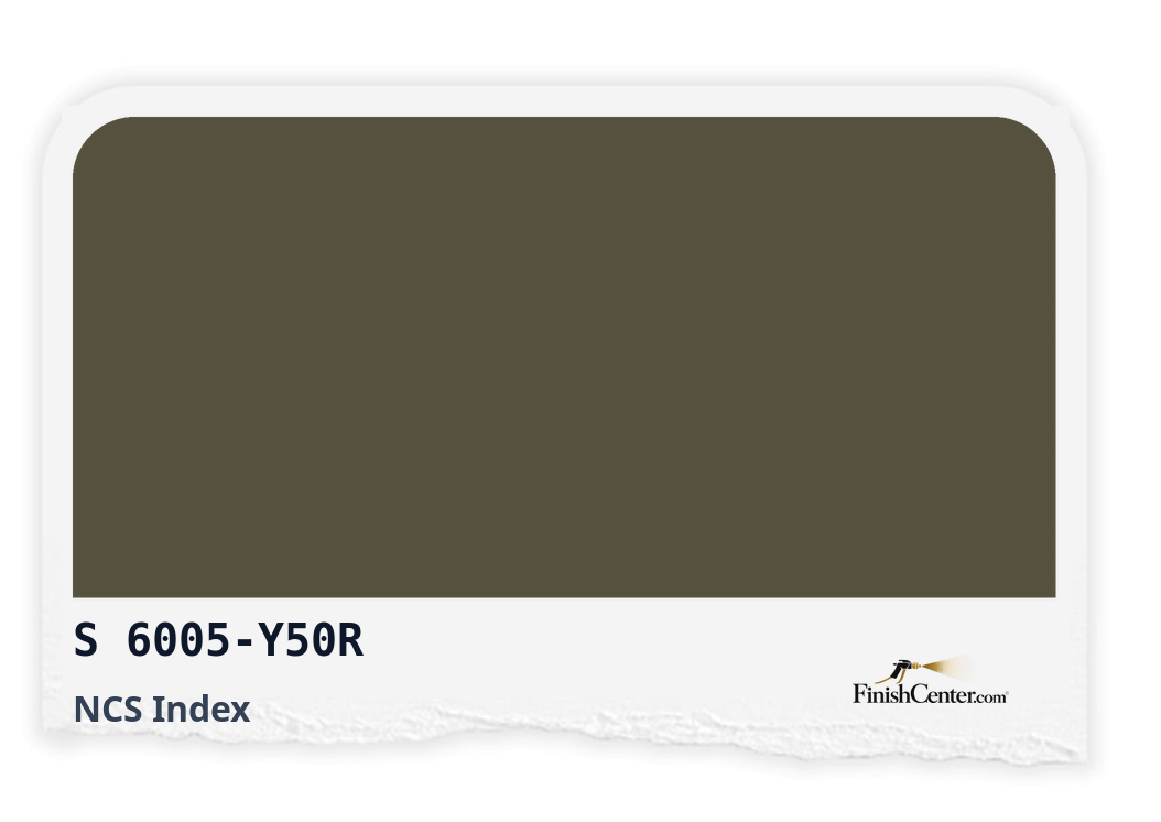 Зразок кольору NCS S 6005-Y50R — Finish Center