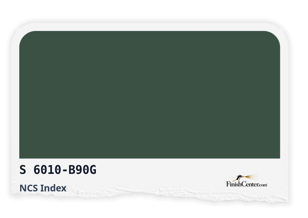 Зразок кольору NCS S 6010-B90G — Finish Center