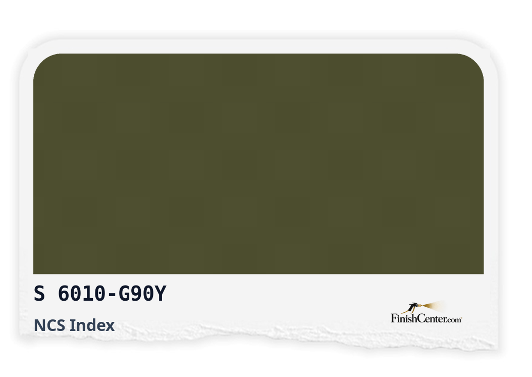 Зразок кольору NCS S 6010-G90Y — Finish Center