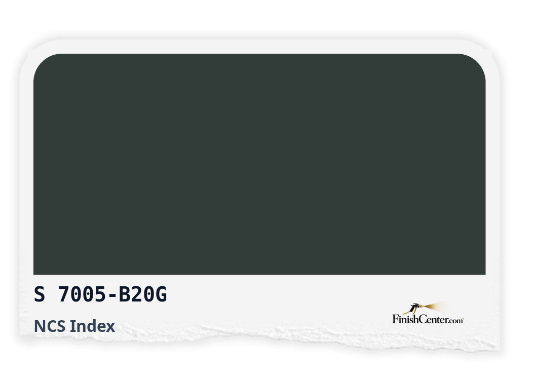 Зразок кольору NCS S 7005-B20G — Finish Center