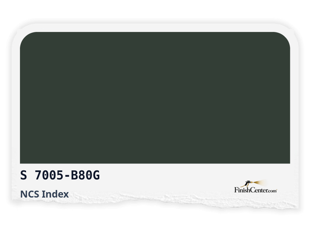 Зразок кольору NCS S 7005-B80G — Finish Center