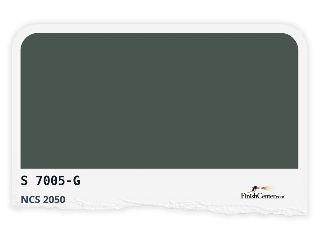 Зразок кольору NCS S 7005-G — Finish Center