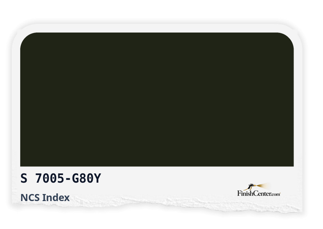 Зразок кольору NCS S 7005-G80Y — Finish Center