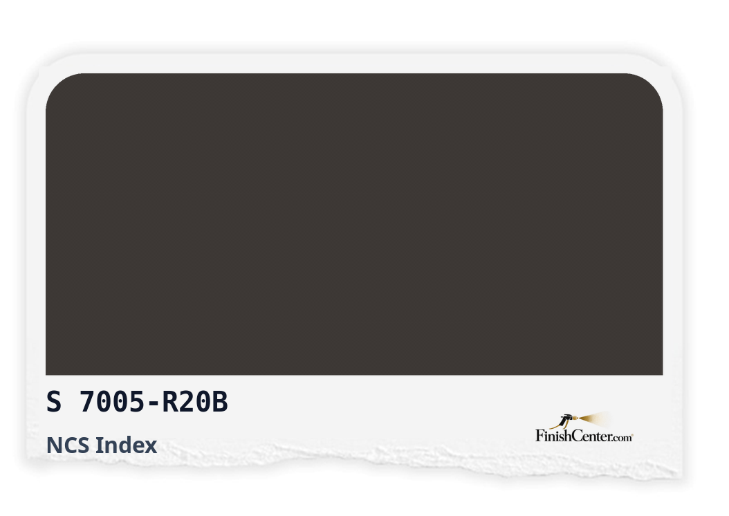 Зразок кольору NCS S 7005-R20B — Finish Center