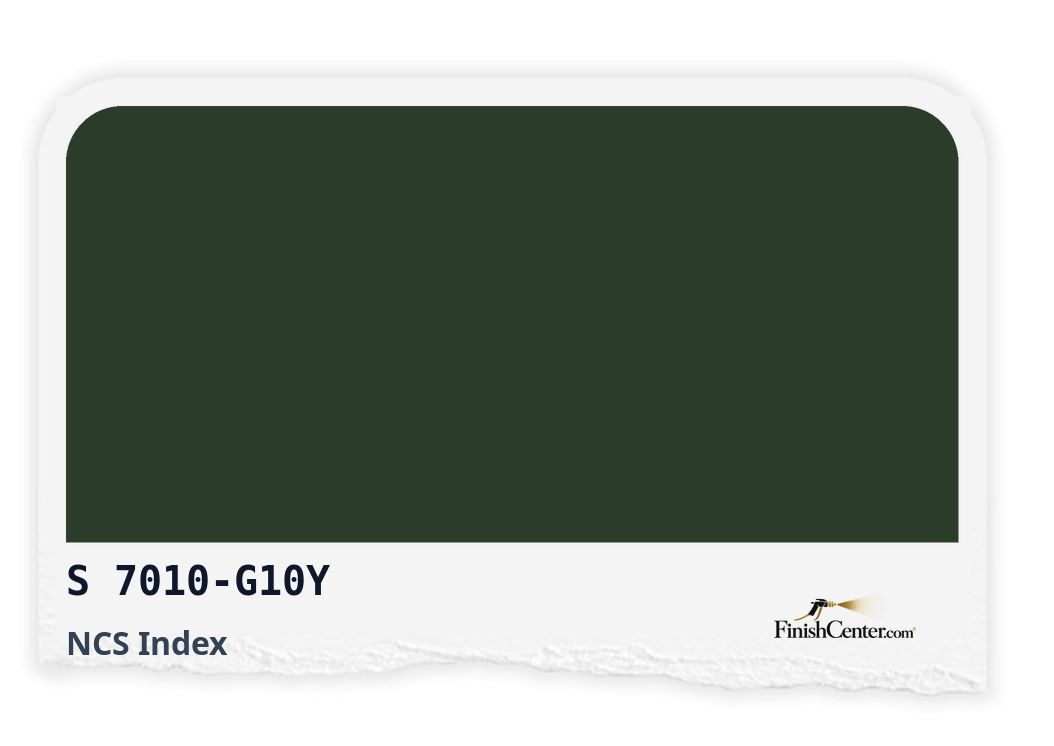 Зразок кольору NCS S 7010-G10Y — Finish Center