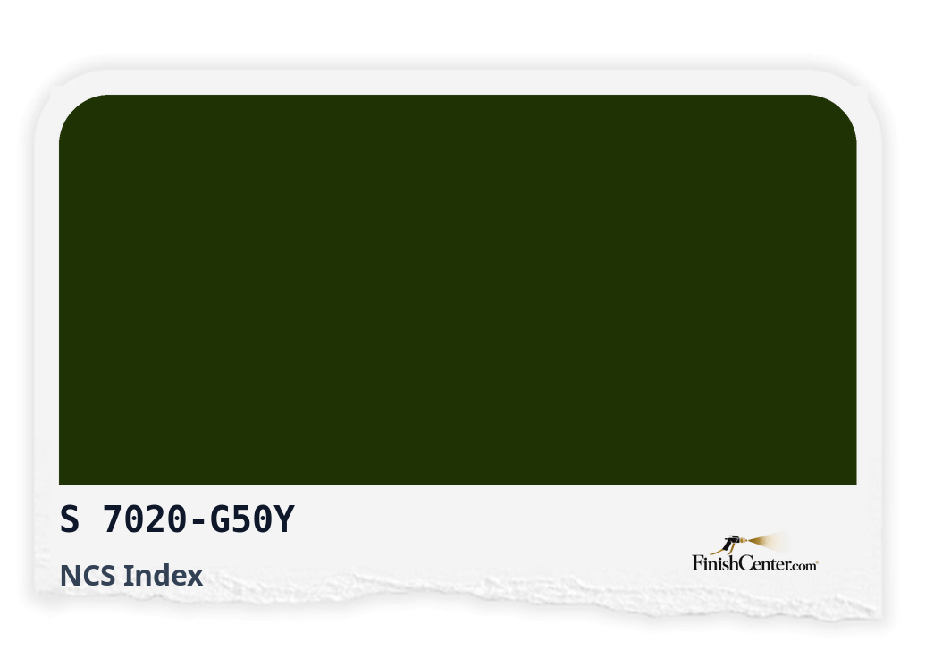 Зразок кольору NCS S 7020-G50Y — Finish Center