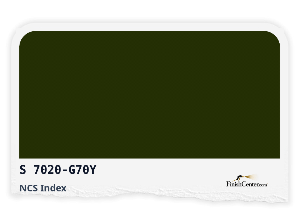 Зразок кольору NCS S 7020-G70Y — Finish Center