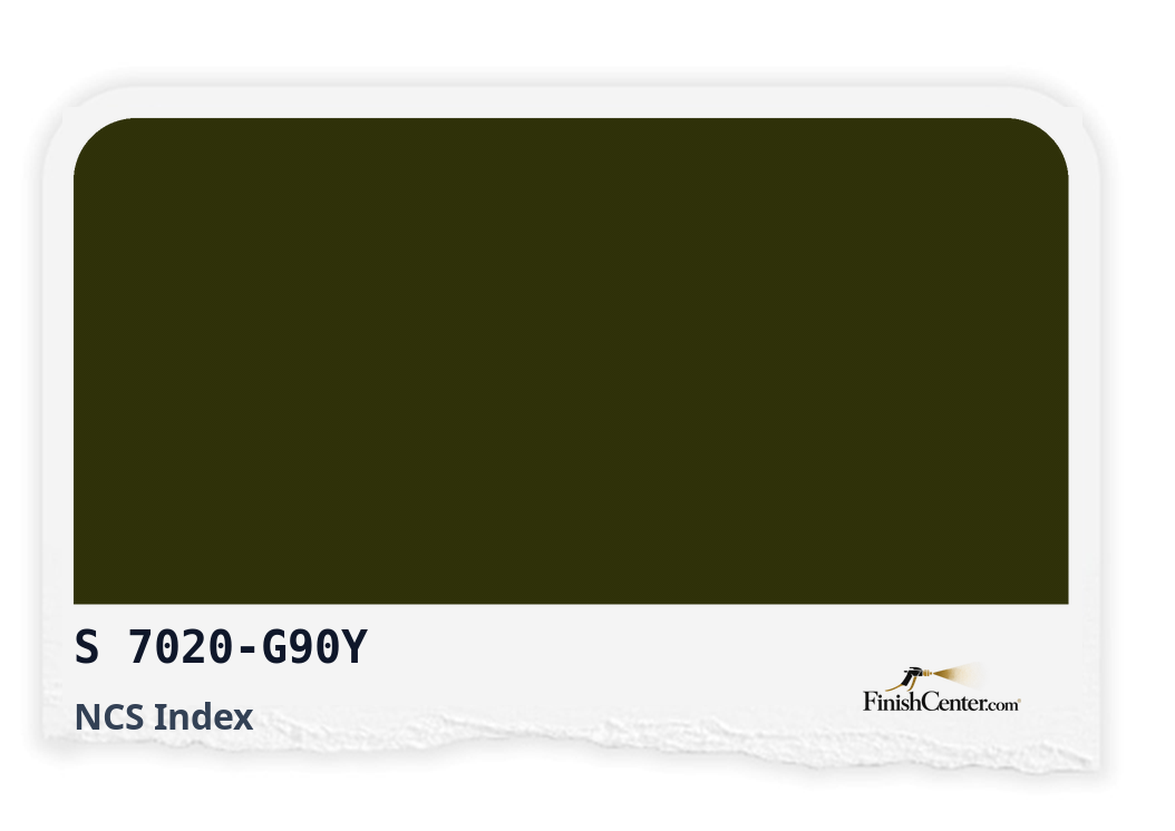 Зразок кольору NCS S 7020-G90Y — Finish Center