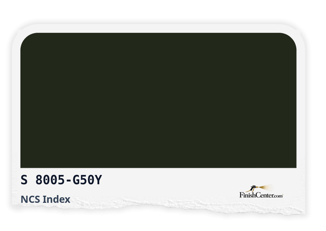 Зразок кольору NCS S 8005-G50Y — Finish Center