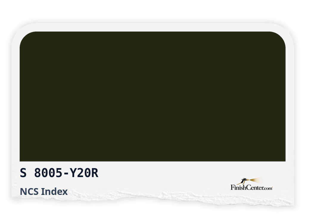 Зразок кольору NCS S 8005-Y20R — Finish Center