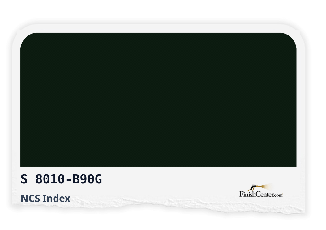 Зразок кольору NCS S 8010-B90G — Finish Center