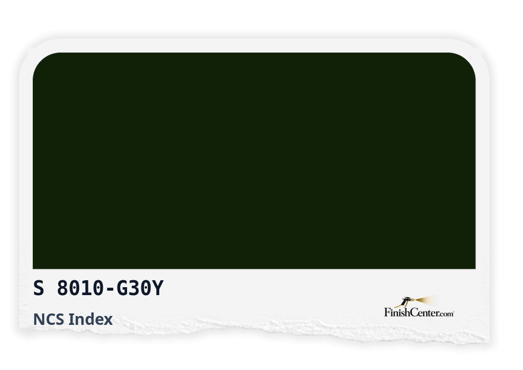 Зразок кольору NCS S 8010-G30Y — Finish Center