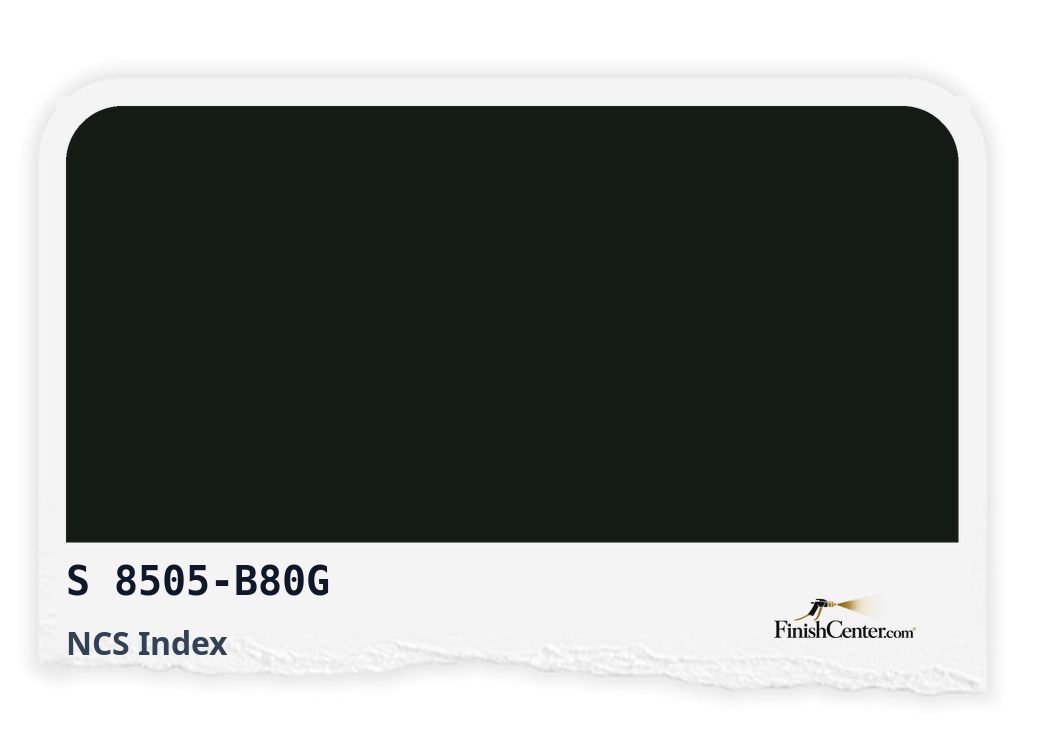 Зразок кольору NCS S 8505-B80G — Finish Center