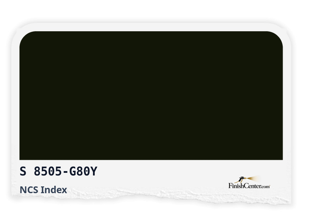 Зразок кольору NCS S 8505-G80Y — Finish Center